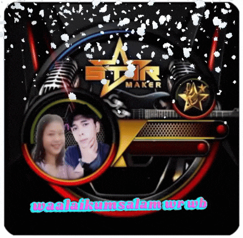a picture of a man and a woman in a star maker circle