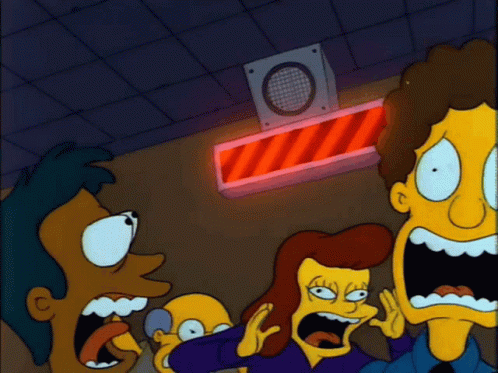 The Simpsons Panic GIF - The Simpsons Panic Emergency GIFs