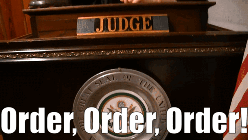 Sml Judge Pooby GIF - Sml Judge Pooby Order Order Order GIFs