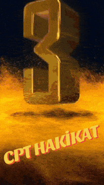 a poster for cpt hakikat with a gold number 3
