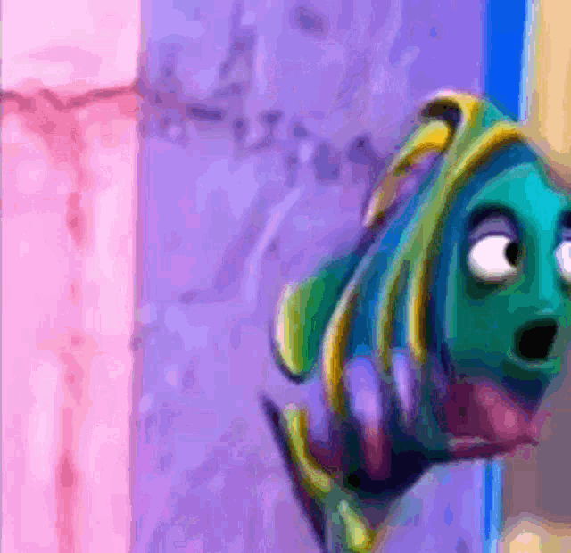 a fish with a surprised look on its face