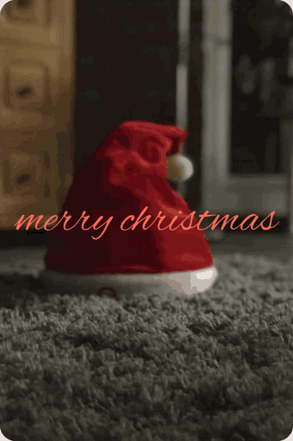 a picture of a santa hat with the words " and a happy new year " below it