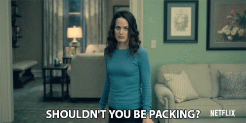 Shouldnt You Be Packing Elizabeth Reaser GIF - Shouldnt You Be Packing Elizabeth Reaser Shirley Crain GIFs