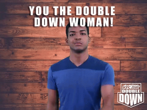 Doubledown You The Double Down Woman GIF - Doubledown You The Double Down Woman GIFs
