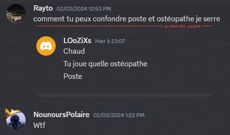 a screenshot of a conversation between rayto and loozis