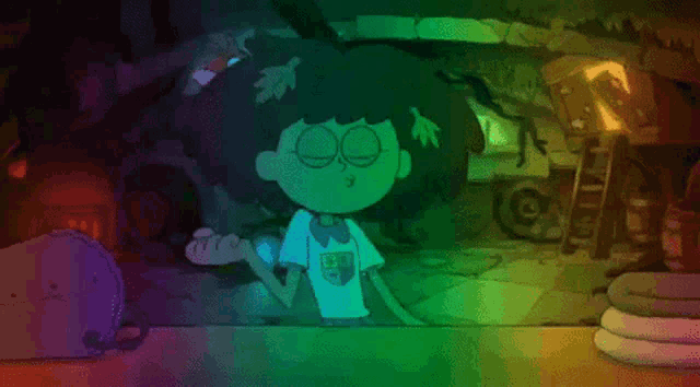 a cartoon character is wearing a shirt that says ' sd ' on the front