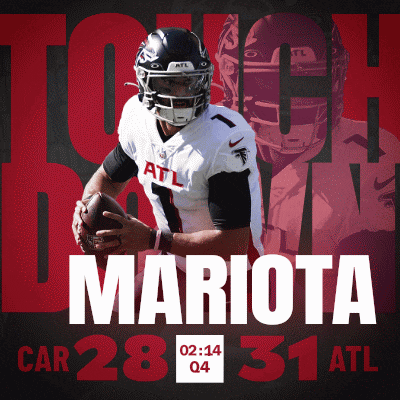 a football player named mariota is holding a ball in his hands
