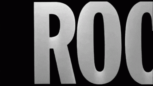 a black background with the word roc written in white letters