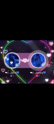 the word love is on a black background with hearts