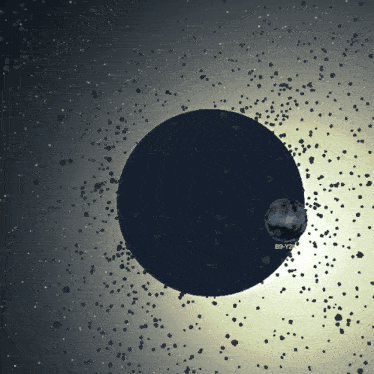a computer generated image of a planet with the number bb-y2 on it