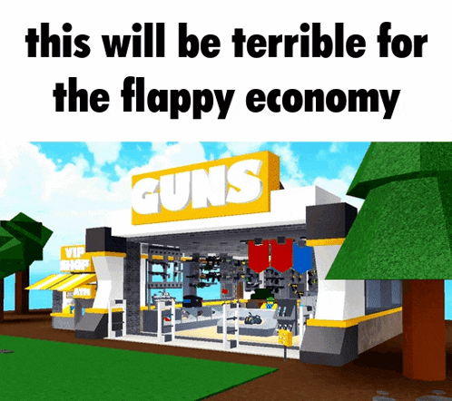 a building with the word guns on it