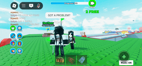 a screenshot of a video game that says got a problem on the bottom
