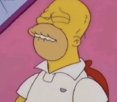 homer simpson is wearing a white shirt and a backpack