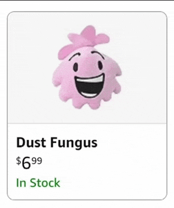 a picture of a stuffed animal called dust fungus for $ 6.99