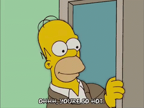 Homer Simpson Youre So Hot GIF - Homer Simpson Youre So Hot Simpsons GIFs