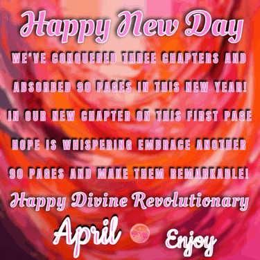 a greeting card that says happy new day on it