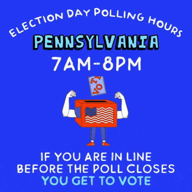 Pennsylvania Pa GIF - Pennsylvania Pa Election Day Polling Hours GIFs