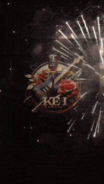 a welcome to my family kei samurai reborn poster with fireworks in the background