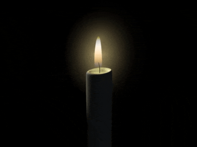 a candle with a label that says ' a candle ' on it