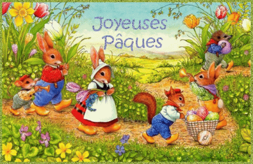 Tbhss Joyeuses Paques Lapins GIF - Tbhss Joyeuses Paques Lapins GIFs