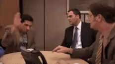 Thank You The Office GIF - Thank You The Office Slams Table GIFs