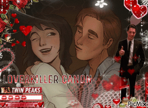a picture of a man and a woman with the words loverkiller canon at the top