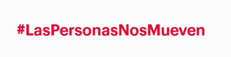 a white background with red text that says #laspersonasnosmueven