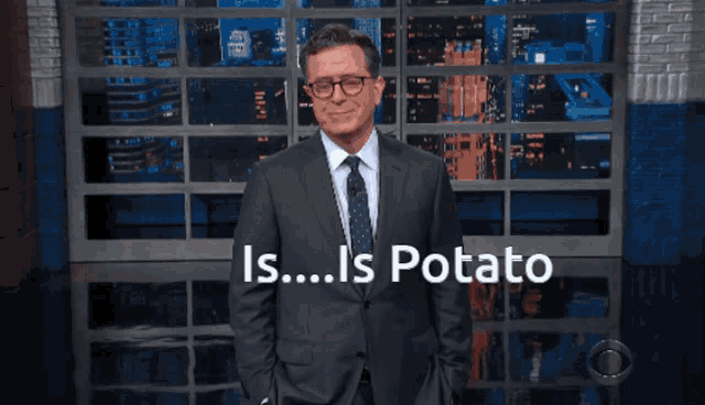 Is Potato Stephen Colbert GIF - Is Potato Stephen Colbert The Late Show GIFs