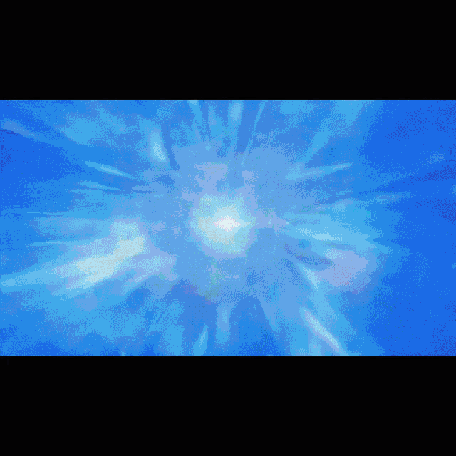 a blue background with a glowing light in the middle
