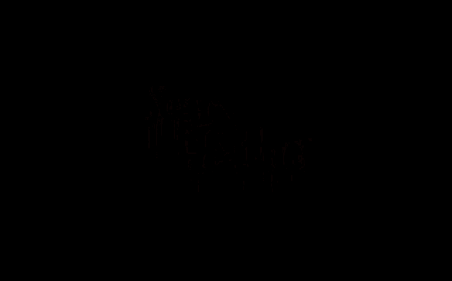 the logo for scary heather is white on a black background with dripping letters .