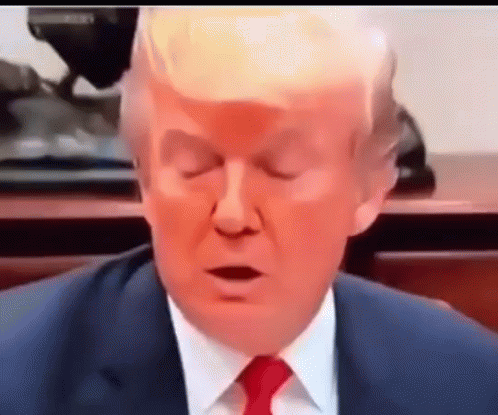 Donald Trump Sleepy GIF - Donald Trump Sleepy Making Faces GIFs