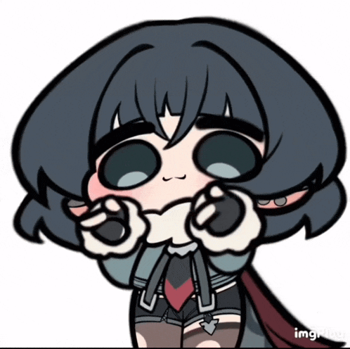 a cartoon drawing of a girl with big eyes and a heart on her face