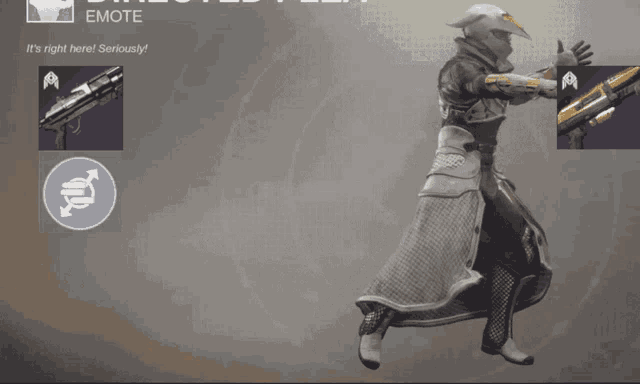 a screenshot of a video game that says emote on it