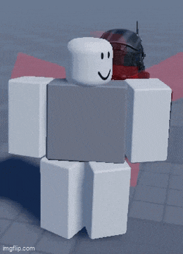 a roblox character is wearing a helmet and gloves and smiling