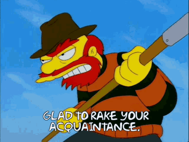The Simpsons Groundskeeper Willy GIF - The Simpsons Groundskeeper Willy Rack Your Aquaintance GIFs