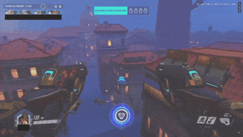 a screen shot of a video game with the score of 130