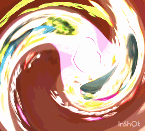 a video of a colorful swirl with the watermark inshot