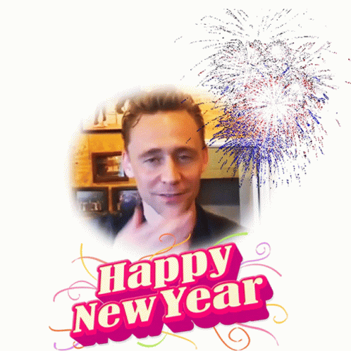 Happy New Year Tom Hiddleston GIF - Happy New Year Tom Hiddleston Blowing Kiss GIFs