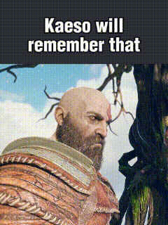 a picture of a man with a beard and the words kaeso will remember that on the bottom