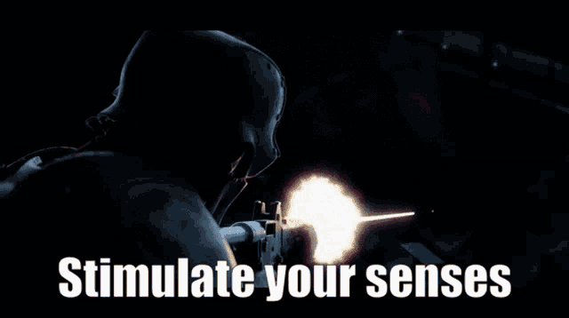 a poster that says stimulate your senses with a butterfly in the background