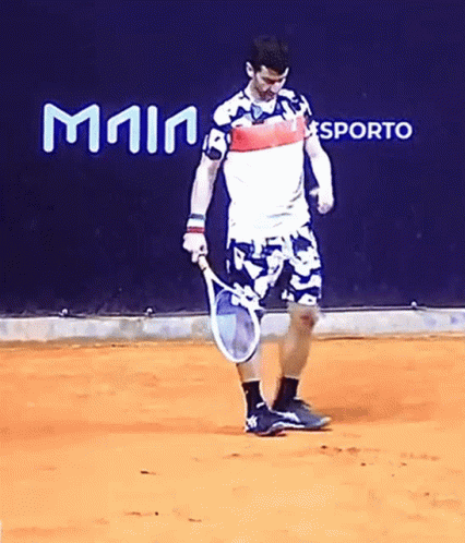 Riccardo Bonadio Kick Dirt GIF - Riccardo Bonadio Kick Dirt Tennis GIFs