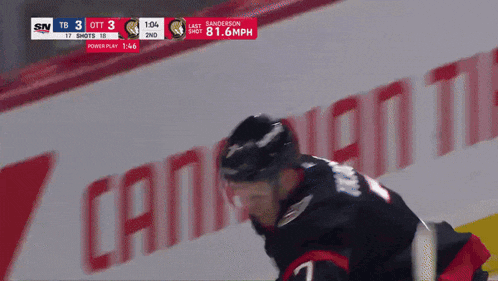a hockey player with the number 7 on his back