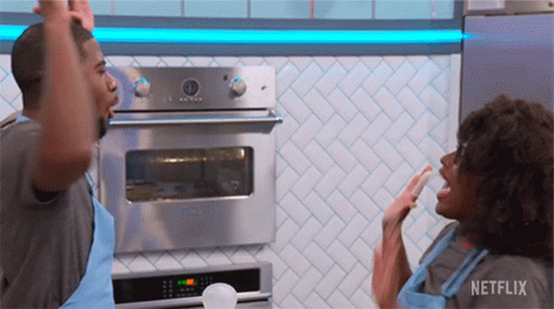 Thats Great Nailed It Double Trouble GIF - Thats Great Nailed It Double Trouble High Five GIFs