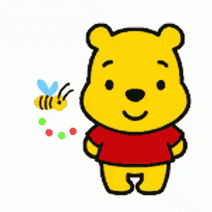 Pooh Happy Bee GIF - Pooh Happy Bee GIFs