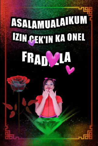 a poster that says ' assalamualaikum izin cek ' in ka onel fradila '