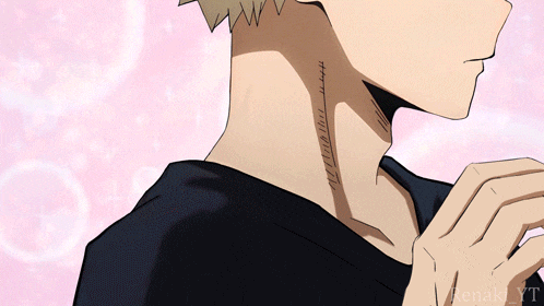 a close up of a person 's neck with a pink background and the name tenakyt