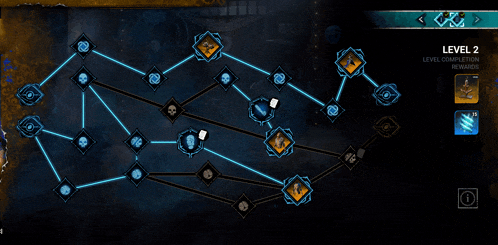 a screenshot of a video game showing the level 2 level completion rewards