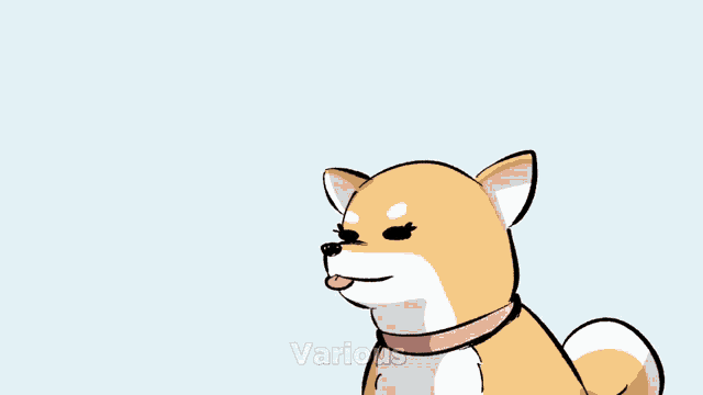a cartoon drawing of a fox with various written on the bottom