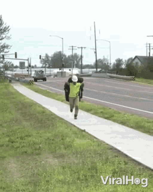 Running With Chair Viralhog GIF - Running With Chair Viralhog Running GIFs