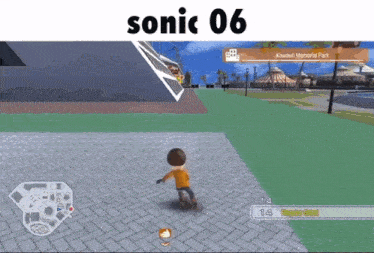 a video game called sonic 06 is being played on a nintendo wii